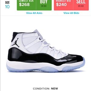 2018 concords size 10 brand new with receipt HMU